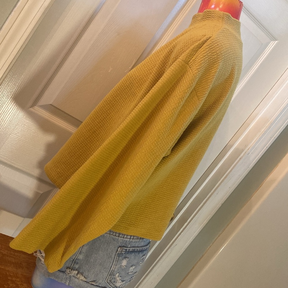 June & Hudson Mustard Cowl Neck Sweater - Picture 5 of 12